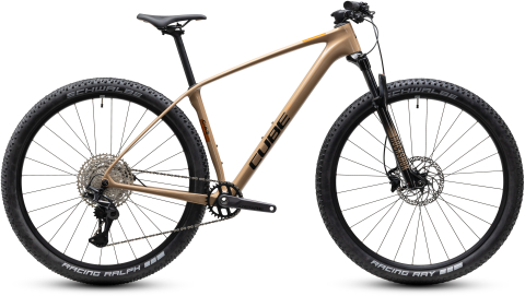 Ciclism - BICICLETA CUBE REACTION C:62 ONE CAPPUCCINO BLACK 2027 cadru M (17") - roti 29