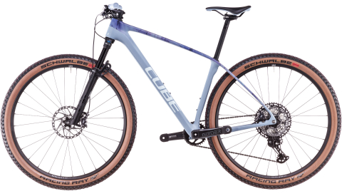 BICICLETA CUBE REACTION C:62 RACE PIGEONBLUE ART 2025 cadru XXL (24") - roti 29" [4]
