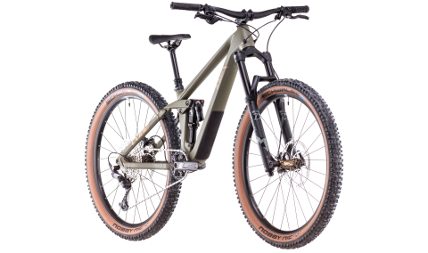 BICICLETA CUBE STEREO ONE44 HPC ROOKIE DUSTYOLIVE GOLD 2025 S [1]