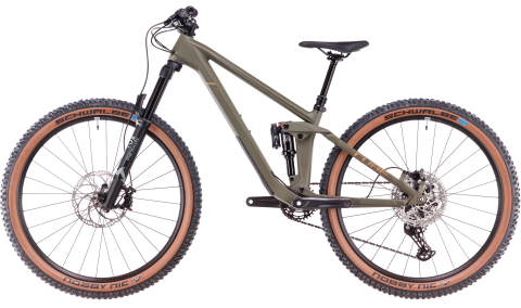 BICICLETA CUBE STEREO ONE44 HPC ROOKIE DUSTYOLIVE GOLD 2025 XS [4]