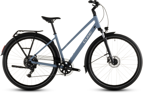Ciclism - BICICLETA CUBE TOURING ONE TRAPEZE BLUEBIRD GREY 2026 54 cm