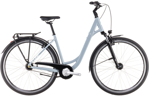 Biciclete - BICICLETA CUBE TOWN ONE EASY ENTRY POLARGREY WHITE 2025 45 cm