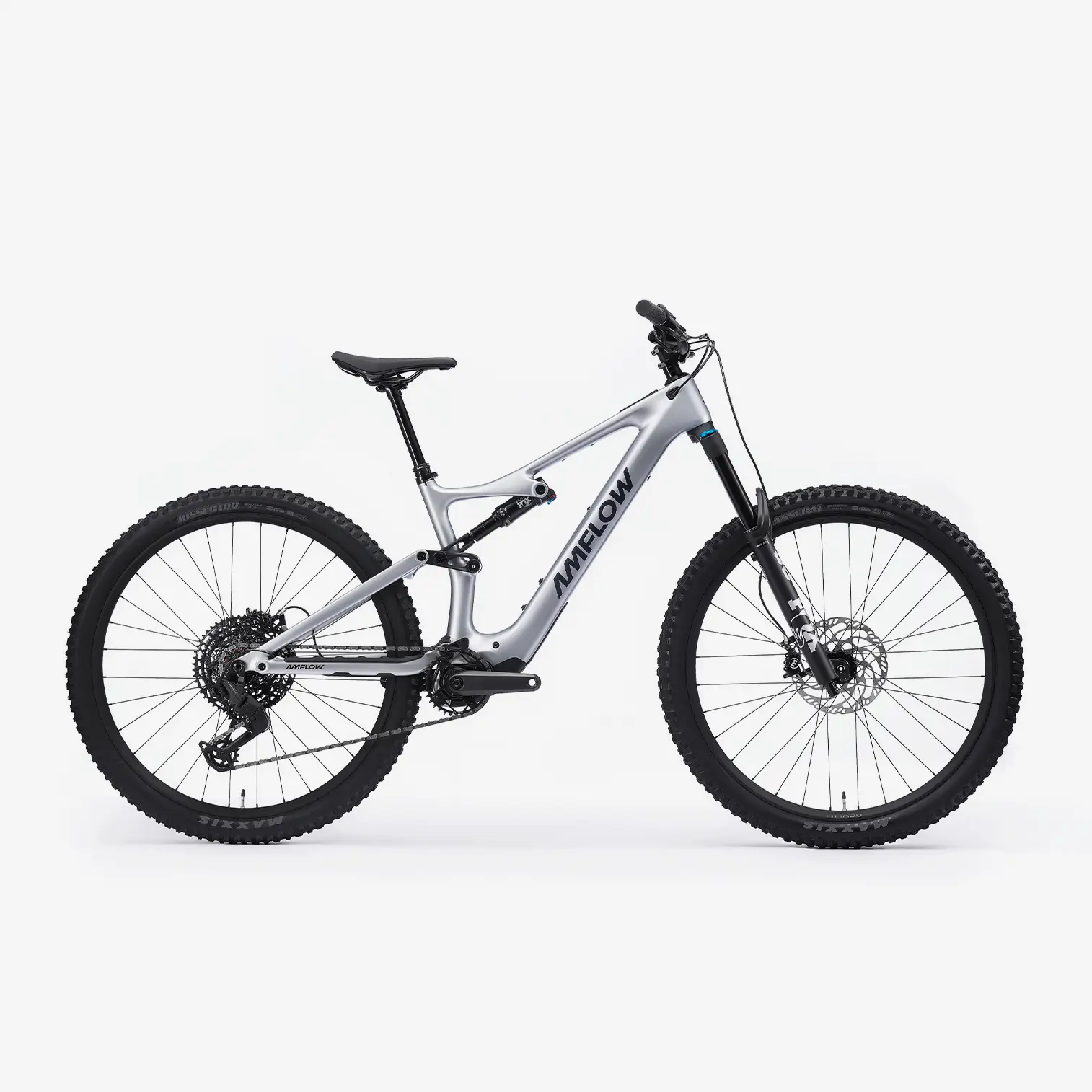 Ciclism - BICICLETA ELECTRICA AMFLOW PL CARBON SATIN SILVER 2026 XXL