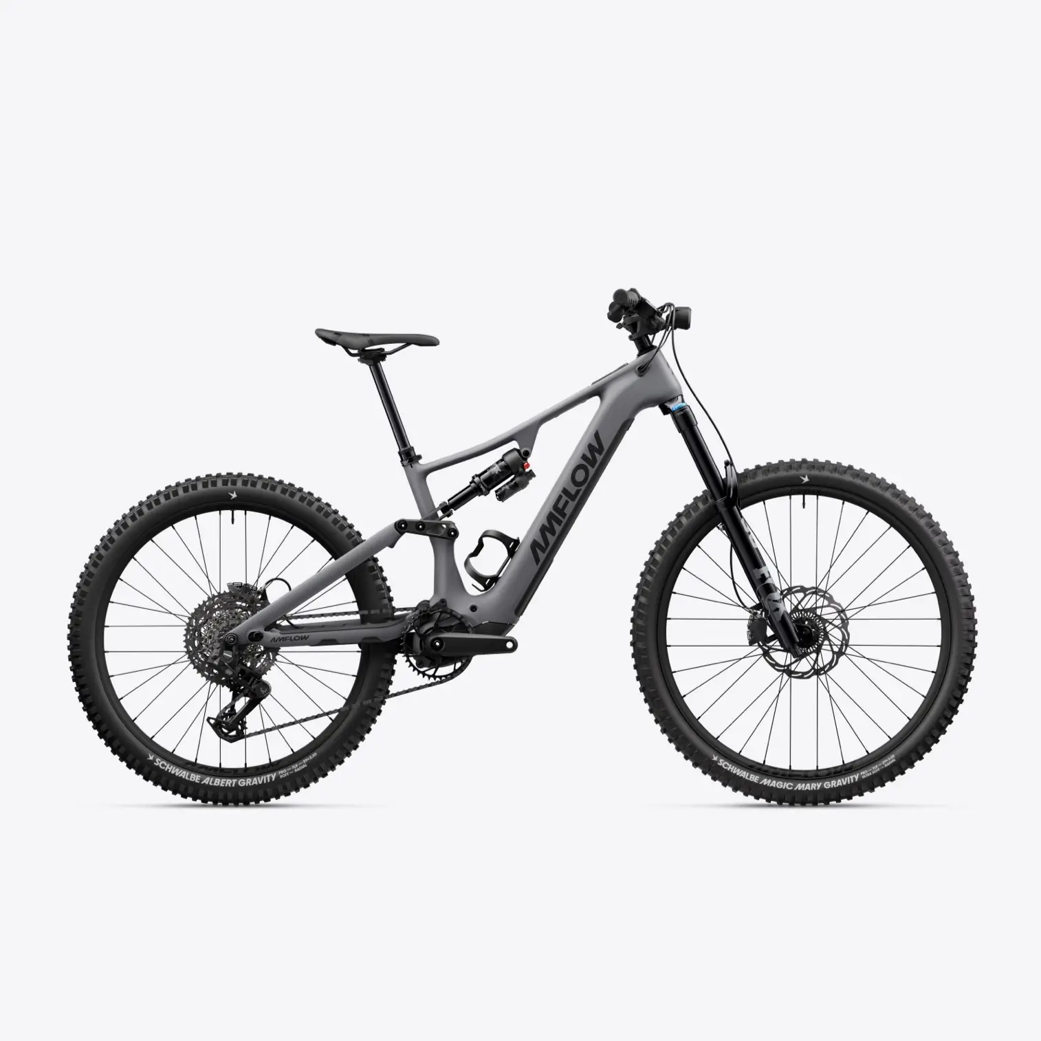 Ciclism - BICICLETA ELECTRICA AMFLOW PR CARBON PRO BASALT GREY M