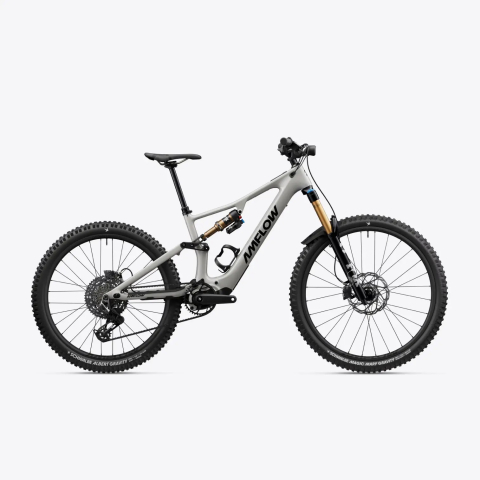 Ciclism - BICICLETA ELECTRICA AMFLOW PX CARBON PRO MOONSTONE GRAY XL