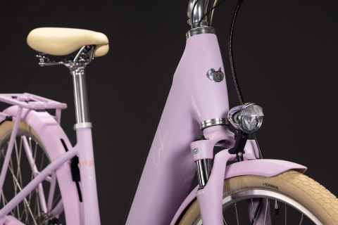 BICICLETA ELECTRICA CUBE ARUBA HYBRID 600 EASY ENTRY COTTONCANDY CREME 2027 cadru 42cm - roti 26 [4]