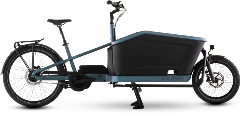 Biciclete - BICICLETA ELECTRICA CUBE CARGO HYBRID COMFORT PRO 800 SMARAGDGREY REFLEX 2026 One Size