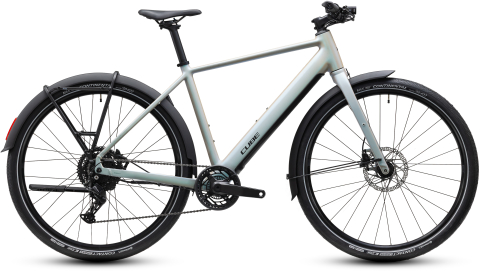 Biciclete - BICICLETA ELECTRICA CUBE EDITOR HYBRID ONE 360 FE GLINTSAND BLACK 2027 62 cm