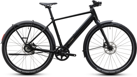 Biciclete - BICICLETA ELECTRICA CUBE EDITOR HYBRID PRO 360 FE BLACK IRONGREY 2027 58 cm