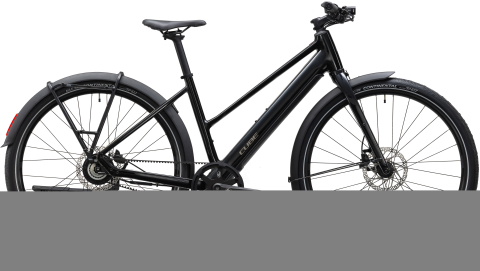 Biciclete - BICICLETA ELECTRICA CUBE EDITOR HYBRID PRO 360 FE TRAPEZE BLACK IRONGREY 2027 54 cm