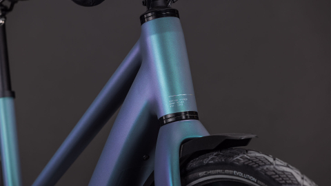 BICICLETA ELECTRICA CUBE EDITOR HYBRID SLT 400X FE TRAPEZE SMARAGDGREY PRISM 2026 50 cm [4]