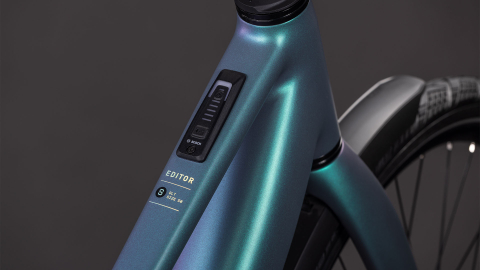 BICICLETA ELECTRICA CUBE EDITOR HYBRID SLT 400X FE TRAPEZE SMARAGDGREY PRISM 2026 54 cm [1]