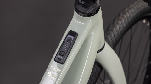 BICICLETA ELECTRICA CUBE EDITOR HYBRID SLX 400X TRAPEZE REEDBEIGE CHROME 2026 54 cm [1]