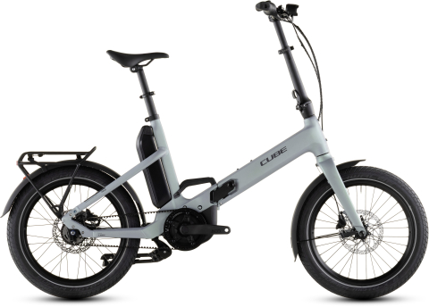 Biciclete - BICICLETA ELECTRICA CUBE FOLD HYBRID COMFORT 545 SEAGREY REFLEX 2026 One Size