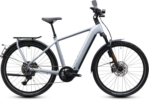 Ciclism - BICICLETA ELECTRICA CUBE KATHMANDU HYBRID 45 800 SLATEGREY CHROME 2027 58 cm