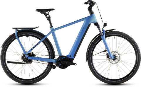 Biciclete - BICICLETA ELECTRICA CUBE KATHMANDU HYBRID COMFORT PRO 800 AZURE BLACK 2026 62 cm