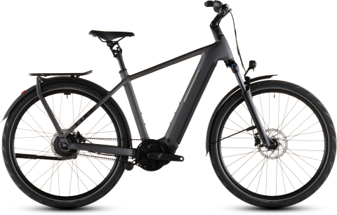 Biciclete - BICICLETA ELECTRICA CUBE KATHMANDU HYBRID COMFORT PRO 800 SLABGREY BLACK 2026 54 cm