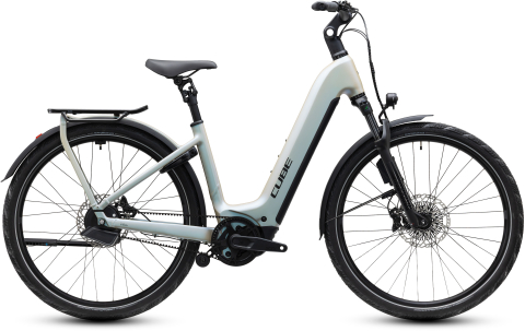 Ciclism - BICICLETA ELECTRICA CUBE KATHMANDU HYBRID DELUXE EXC 800 EASY ENTRY GLINTSAND BLACK 2027 62 cm
