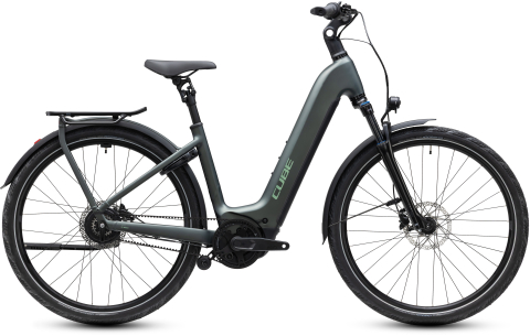 Ciclism - BICICLETA ELECTRICA CUBE KATHMANDU HYBRID DELUXE PRO 800 EASY ENTRY BLACKFOREST CHROME 2027 46 cm