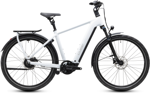 Ciclism - BICICLETA ELECTRICA CUBE KATHMANDU HYBRID DELUXE PRO 800 METALLICWHITE CHROME 2027 58 cm