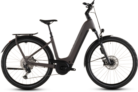 Biciclete - BICICLETA ELECTRICA CUBE KATHMANDU HYBRID EXC 800 EASY ENTRY CEDAR CHROME 2026 50 cm