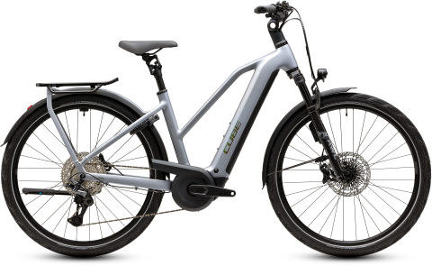 Biciclete - BICICLETA ELECTRICA CUBE KATHMANDU HYBRID EXC 800 TRAPEZE SLATEGREY CHROME 2027 50 cm