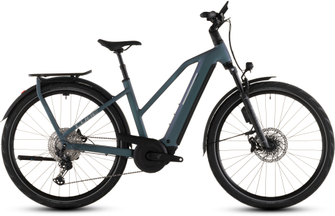 Biciclete - BICICLETA ELECTRICA CUBE KATHMANDU HYBRID EXC 800 TRAPEZE SMARAGDGREY PRISM 2026 50 cm