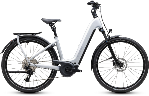 Ciclism - BICICLETA ELECTRICA CUBE KATHMANDU HYBRID ONE 800 EASY ENTRY SILVERSTAR REFLEX 2027 50 cm