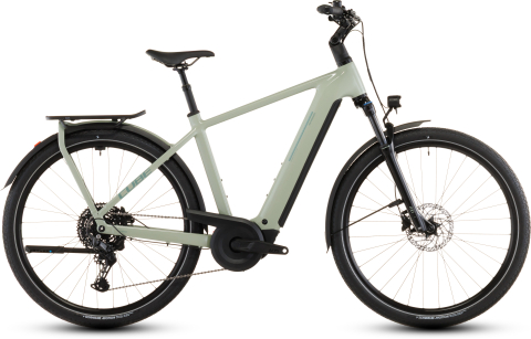 Biciclete - BICICLETA ELECTRICA CUBE KATHMANDU HYBRID ONE 800 PEA GREEN 2026 54 cm