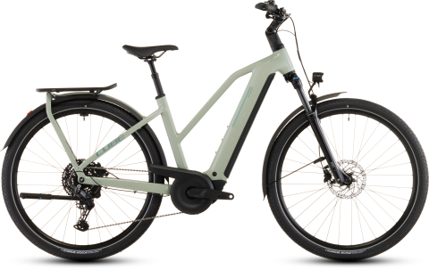 Biciclete - BICICLETA ELECTRICA CUBE KATHMANDU HYBRID ONE 800 TRAPEZE PEA GREEN 2026 58cm