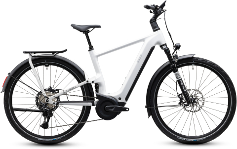 Ciclism - BICICLETA ELECTRICA CUBE KATHMANDU HYBRID ONE11 HPC SLX 800 METALLICWHITE PRIZM 2027 54 cm