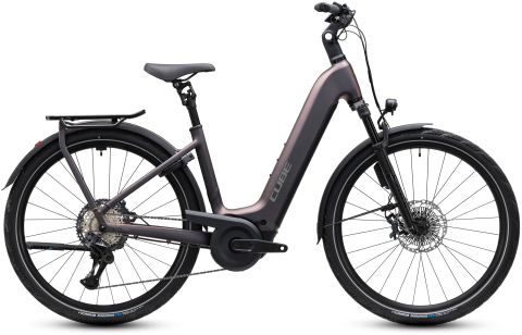 Ciclism - BICICLETA ELECTRICA CUBE KATHMANDU HYBRID SLT 800 EASY ENTRY MYSTICGRAPHITE REFLEX 2027 46 cm