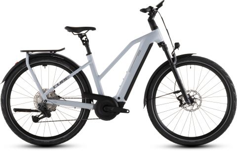 Biciclete - BICICLETA ELECTRICA CUBE KATHMANDU HYBRID SLX 800 TRAPEZE FOGGREY GREY 2026 58cm