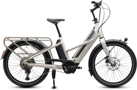 Ciclism - BICICLETA ELECTRICA CUBE LONGTAIL HYBRID 800 GREYBEIGE GREY 2027 One Size