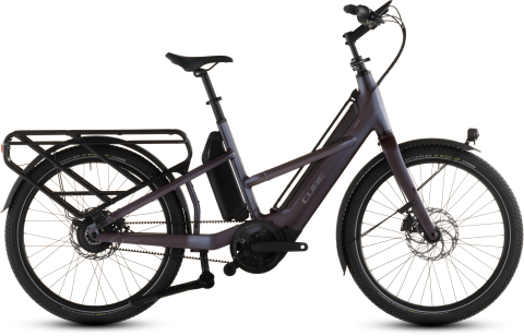 Biciclete - BICICLETA ELECTRICA CUBE LONGTAIL HYBRID COMFORT 800 MINERALGREY REFLEX 2026 One Size