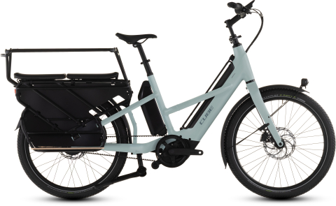Biciclete - BICICLETA ELECTRICA CUBE LONGTAIL HYBRID COMFORT FAMILY 800 HAZE REFLEX 2026 One Size