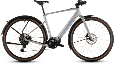Biciclete - BICICLETA ELECTRICA CUBE NULANE HYBRID C:62 RACE 400X FE SLEEKGREY PRISM 2026 S