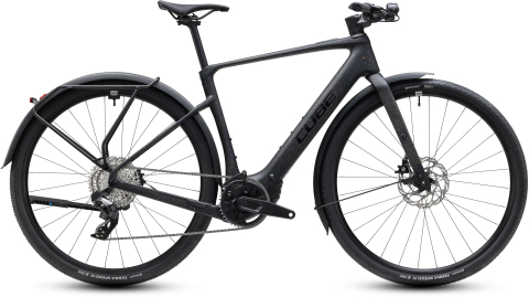 Ciclism - BICICLETA ELECTRICA CUBE NULANE HYBRID C:62 SLX 400X FE MINERALBLACK ORANGE 2027 L