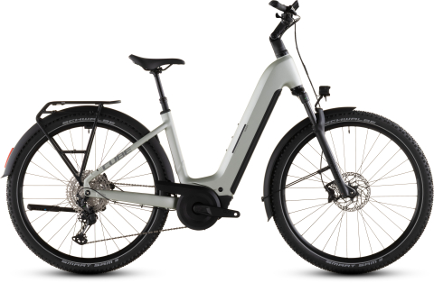 Ciclism - BICICLETA ELECTRICA CUBE NURIDE HYBRID EXC 800 EASY ENTRY LEMONGRASS REFLEX 2026 46 cm