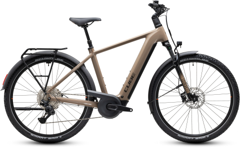 Biciclete - BICICLETA ELECTRICA CUBE NURIDE HYBRID PRO 800 CAPPUCCINO BLACK 2027 62 cm