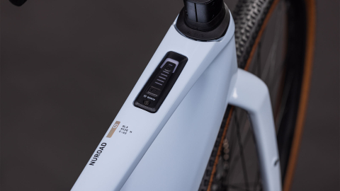 BICICLETA ELECTRICA CUBE NUROAD HYBRID C:62 SLX 400X ICEBLUE PRISM 2026 M [1]