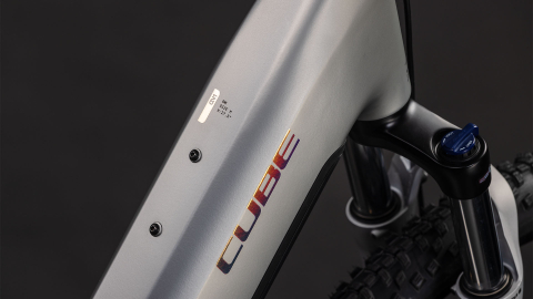BICICLETA ELECTRICA CUBE REACTION HYBRID ONE 600 EASY ENTRY SLEEKGREY PRISM 2026 cadru S (16") - roti 27.5 [2]