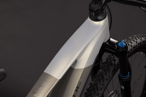 BICICLETA ELECTRICA CUBE REACTION HYBRID ONE 720  PEARLSILVER CHROME 2027 cadru XL (22") - roti 29 [1]
