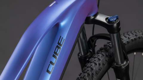 BICICLETA ELECTRICA CUBE REACTION HYBRID ONE 800 TRAPEZE BLUEIRIS REFLECT 2026 cadru M (18") - roti 29 [2]