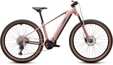 Biciclete - BICICLETA ELECTRICA CUBE REACTION HYBRID PERFORMANCE 720 RUBY BLACK 2027 cadru S (16") - roti 27.5