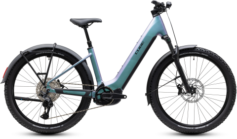 Biciclete - BICICLETA ELECTRICA CUBE REACTION HYBRID PRO 800 FE EASY ENTRY POLARLIGHT BLACK 2027 M