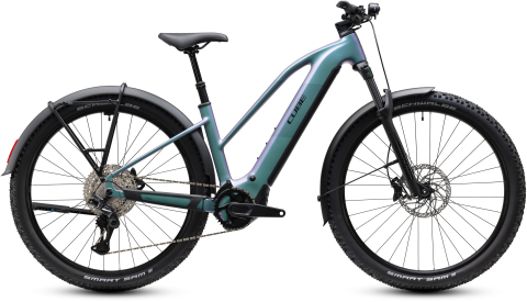Biciclete - BICICLETA ELECTRICA CUBE REACTION HYBRID PRO 800 FE TRAPEZE POLARLIGHT BLACK 2027 cadru M (18") - roti 29