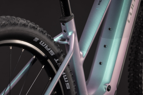 BICICLETA ELECTRICA CUBE REACTION HYBRID PRO 800 TRAPEZE POLARLIGHT BLACK 2027 cadru M (18") - roti 29 [3]