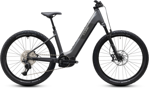 Biciclete - BICICLETA ELECTRICA CUBE REACTION HYBRID RACE 800 EASY ENTRY SLABGREY CHROME 2027 S