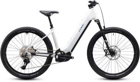 Biciclete - BICICLETA ELECTRICA CUBE REACTION HYBRID RACE 800 EASY ENTRY SNOW BLACK 2027 L